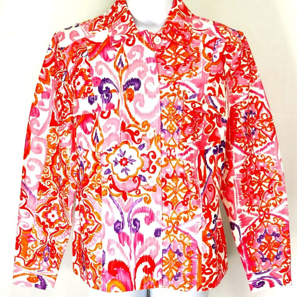 Coldwater Creek jacket pattern  multicolor.